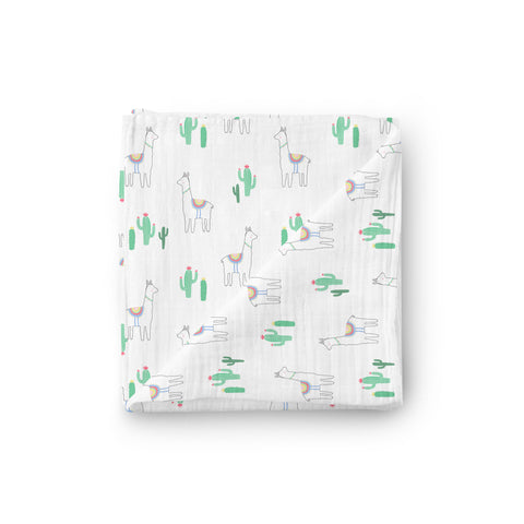 Muslin Swaddle Blanket - Dino Friends